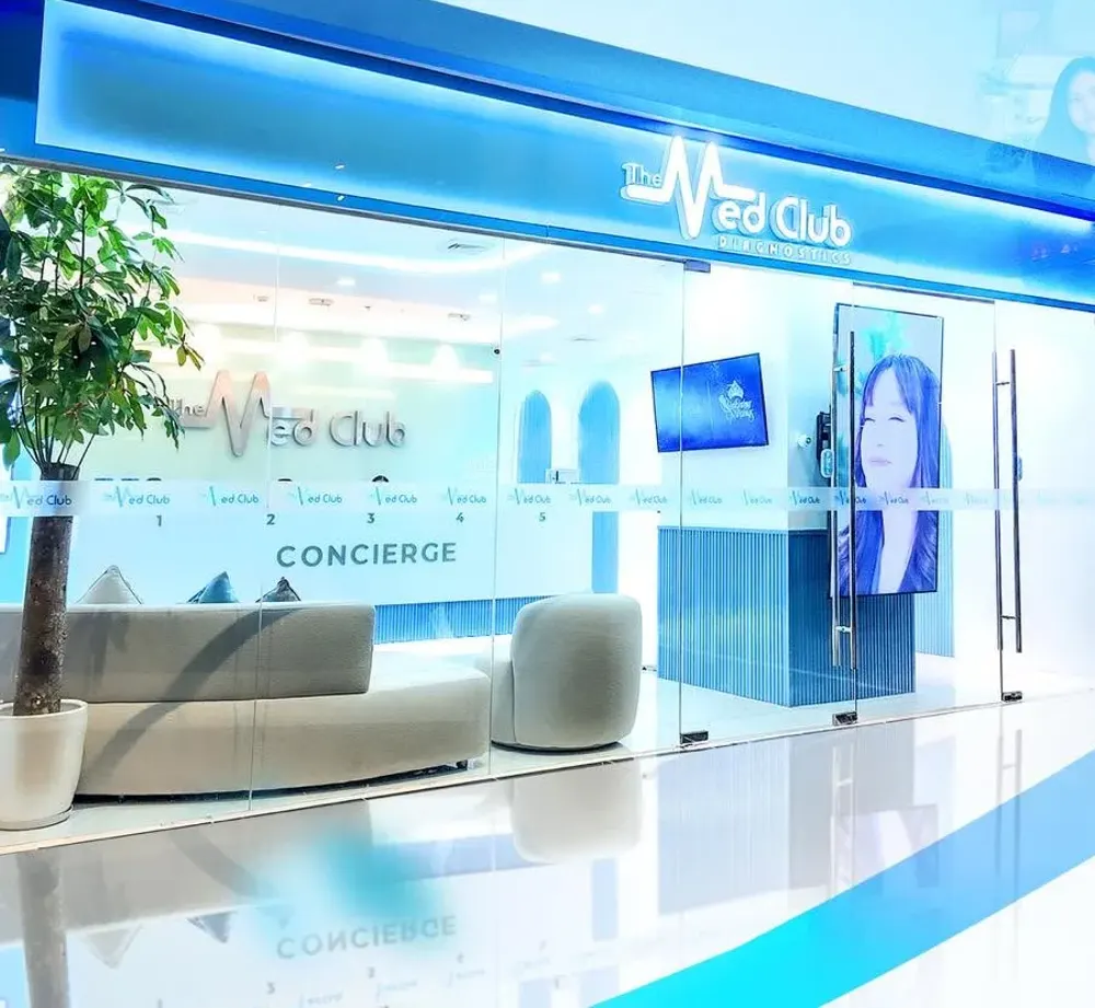 The Med Club Diagnostics clinic entrance at Ayala Malls Vertis North